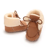 5Colors Autumn Winter Boots Baby Girl Boys Winter Warm Shoes Solid Fashion Toddler Lace First Walkers Kid Shoes 0-18M 4