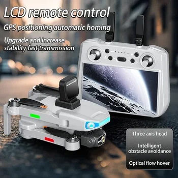 AE3 PRO Max NUOVO LCD RC GPS Drone Professionale 8K Doppia Fotocamera 5G Wifi FPV 3-Axis Gimbal Evitamento Ostacoli Quadcopter RC Dron Giocattolo
