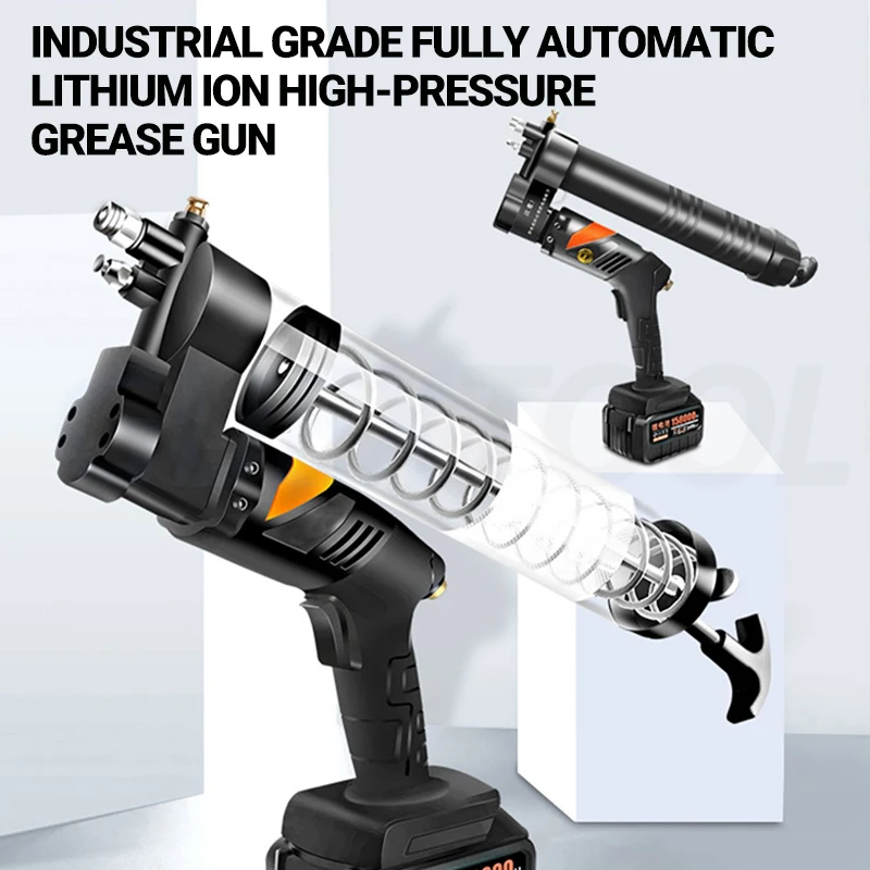 12000-Psi-Electric-Grease-Gun-24V-Rechargeable-Oil-Injector-Fat-Machine ...