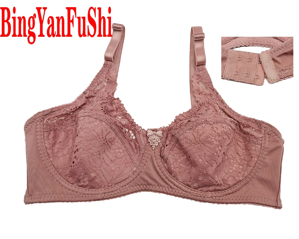 Bra 32-46 Women Lace bralette Sleepwear Brassiere Thin Cup B C D E F soutien gorge Black White Soft bandeau BIG BUST SEXU bh C27