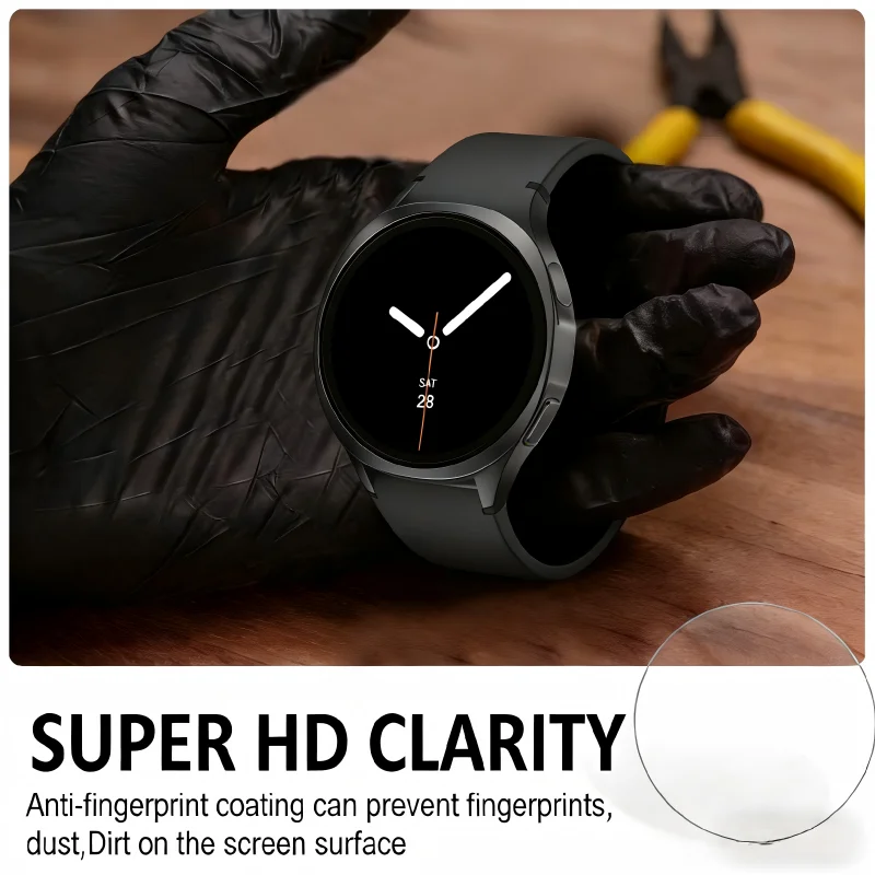 삼성 갤럭시 8 클래식 7 6 5 4 40MM 44MM 화면 보호 필름 액세서리와 호환되는 강화 유리