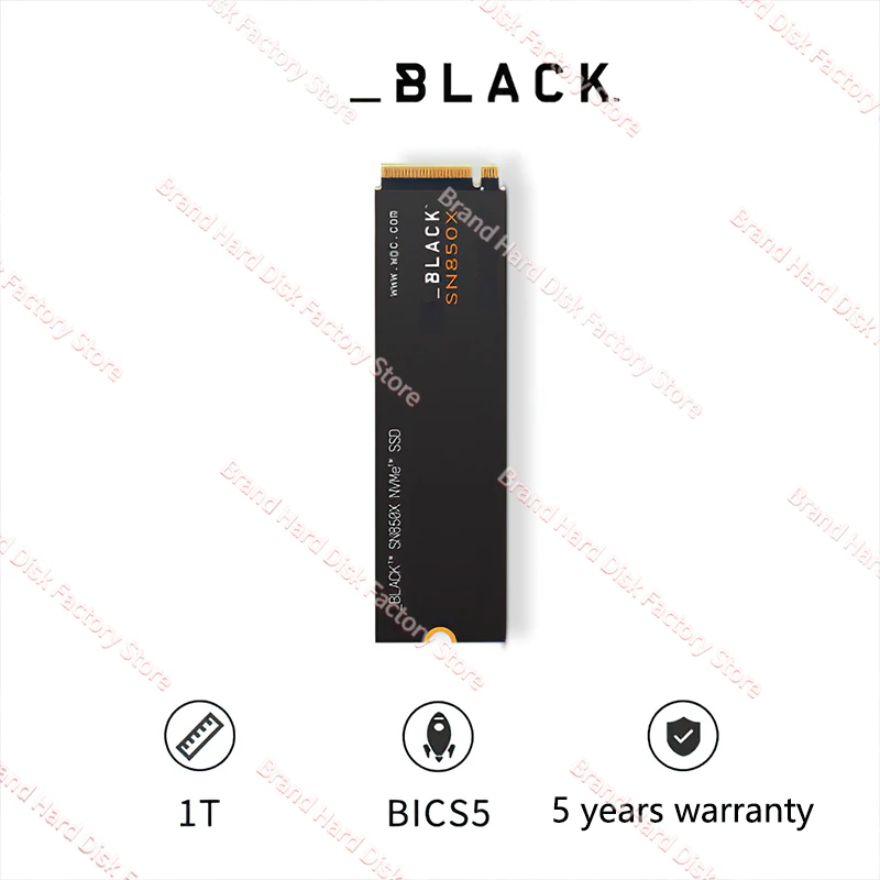  ӿ ָ Ʈ ̺, BLACK SN850X NVMe SSD, 1TB, 2TB, PCIe 4.0 M.2 2280, ִ 7300 MB/s  PS5
