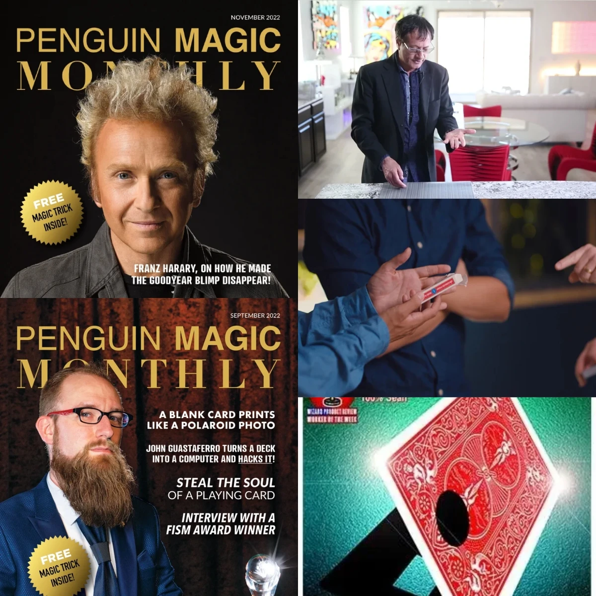 

Penguin Magic Monthly November，Penguin Magic Monthly September，Penny Change by Rocco，Permanent Record by Ben Seidman - Magic