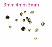30pcs Mini Metal Buttons 3-8mm for 1Handmade Doll Clothes Round Buckles 2 Holes Scrapbooking Buttons Sewing Accessories 2