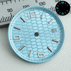High Quality Men's Silver Case Watch with Sapphire Crystal and Full - body Mirror Dial - No logo (3 Blue)