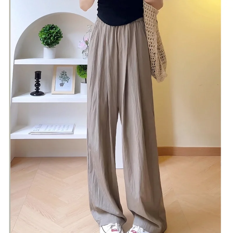 Yamamoto Pantaloni A Dondolo Con Struttura Rugosa Pigra Pantaloni A Gamba Larga Da Donna Larghi Casuali Giapponesi Pantaloni Freschi Pieghettati Per L