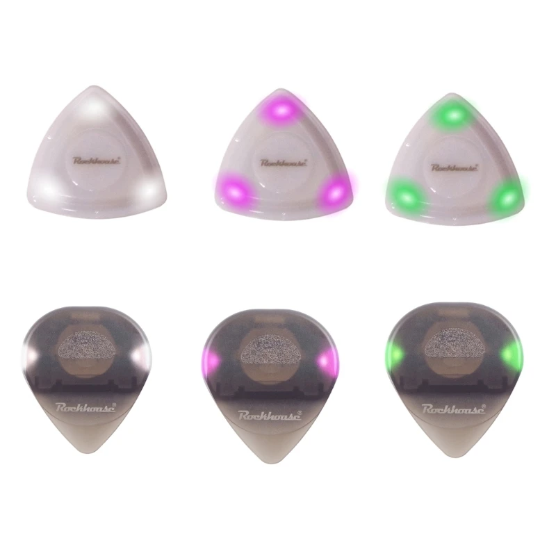 G92F LED Guitar Pick Stringed Instrument Glowing Plectrum Acoustic Guitar Pick