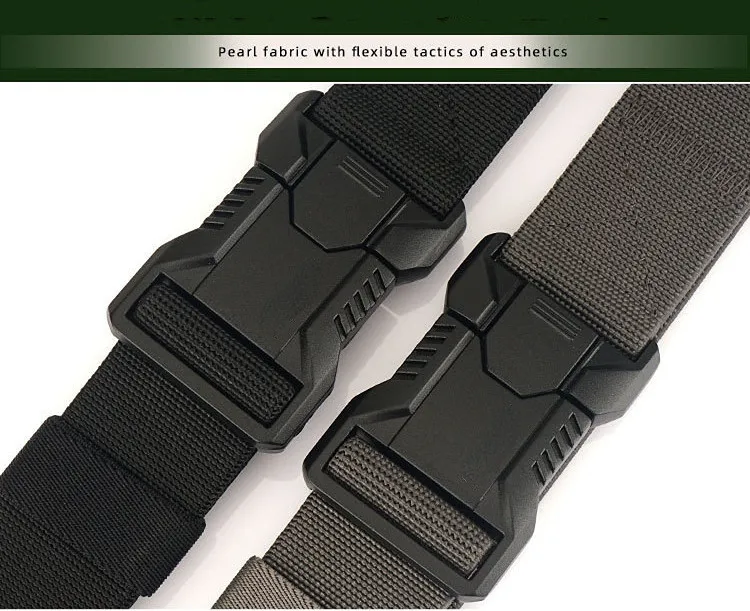 2 Stück vielseitige taktische Herrengürtel – langlebiges, verstellbares Design – für Outdoor-Jagd- und Sportbegeisterte – Detail 2