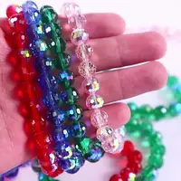 Хрустальные бусины 6/8/10 мм, 50 шт.