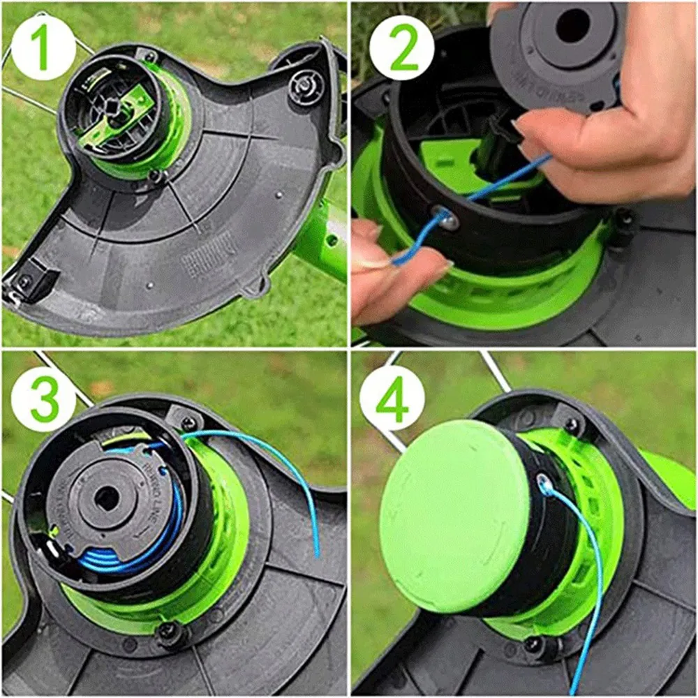 3Pack String Trimmer Replacement Spool Line 29252 29092 for Greenworks 20V 24V 40V 80V Weed Eater Cordless Trimmer