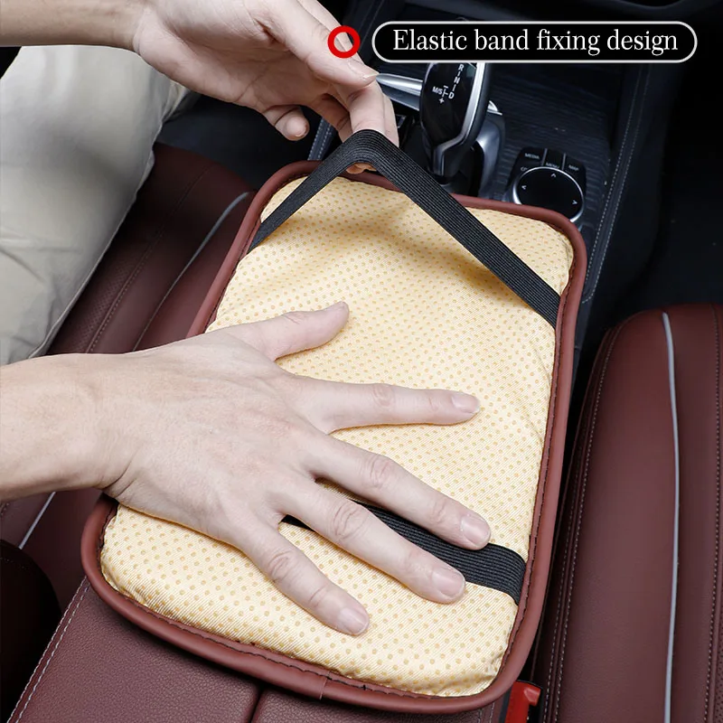 Car Center Console Armrest Cushion Leather Pad For Peugeot 408 4008 308 3008 Rifter 5008 508 2008 208 301 RCZ 407 108 608 107