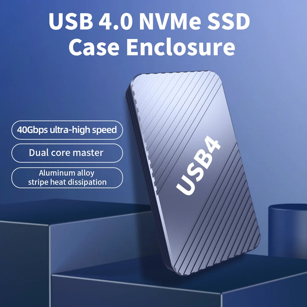 USB40M2NVMeSSDEnclosure40GbpsPCIe30x4AluminumSSDCase