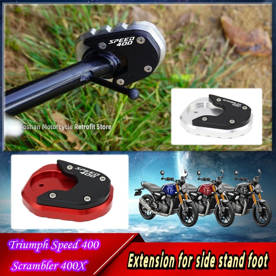 Motorrad Ständer Verlängerung Für Triumph Speed 400 & Scrambler 400X - Schwarz