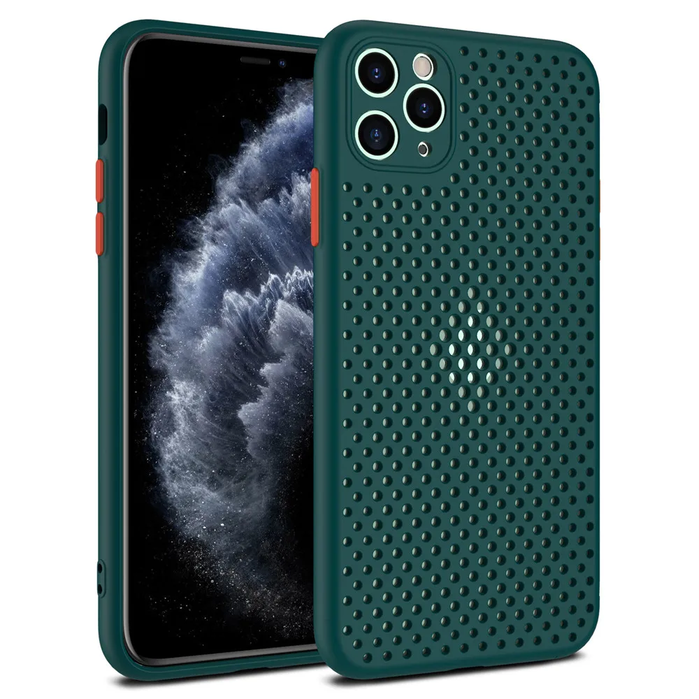 Breathable Mesh Heat Dissipation TPU Phone Case
