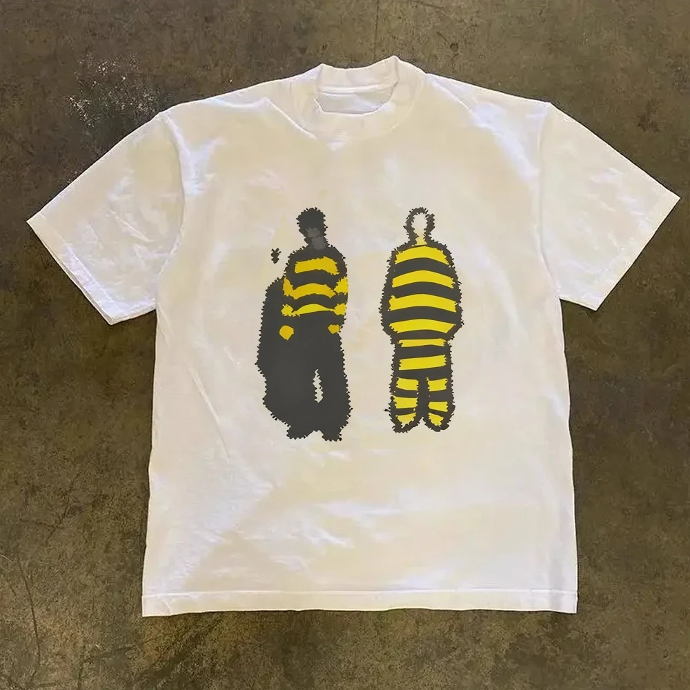 Y2K Men's T-shirt, Women's High-quality Cotton Retro Style Printed Casual Loose Streetwear, Cool Men's T-shirt, O-neck Top 3