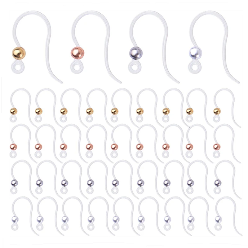 20 stücke 12x16mm Harz Ohrringe Haken Hypoallergen Earwire für DIY Chirurgische Stahl Schmuck Machen Liefert Zubehör Materialien
