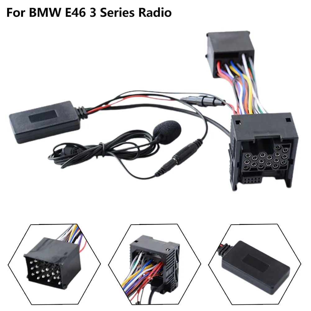 

Radio Bluetooth 10 Pin Lossless AUX IN Audio Cable Adapter For BMW E46 3 Series Car Electronics Accessories Cables