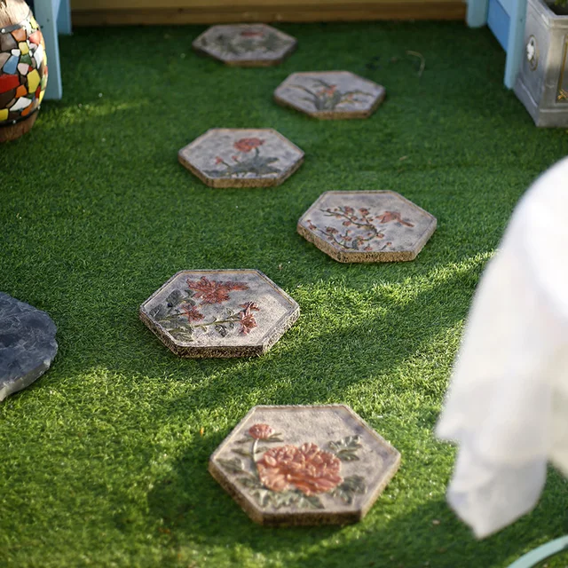 Kínai Kültéri Udvari Dekoráció Kreatív Lépcsőzetes Kőkert Padló Kő Csempe Udvar Kerti Gyep - Image 4