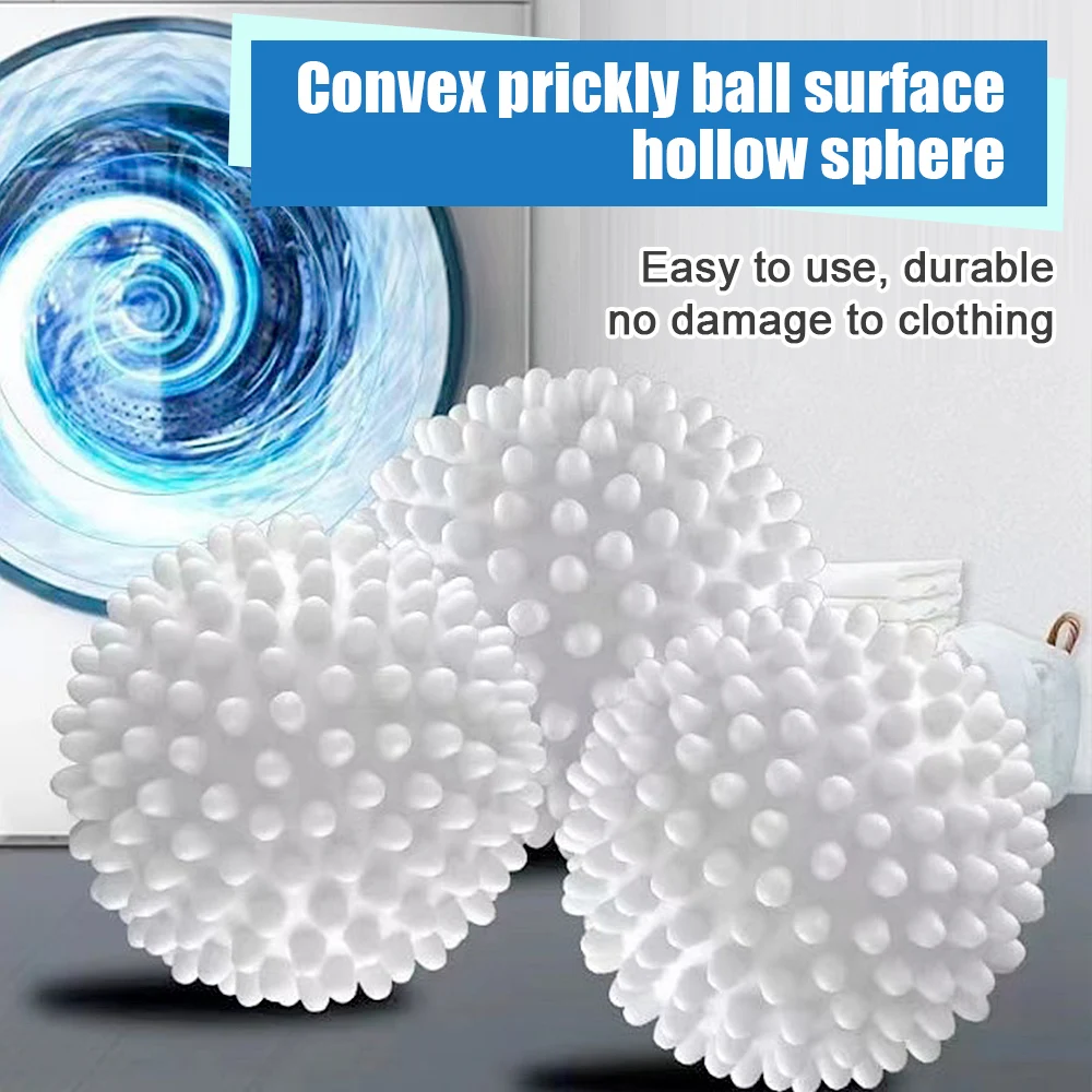 Laundry Ball 4Pcs PVC Dryer Ball Reusable Washing Machine Drying Fabric Softener for Home Clothe Cleaning