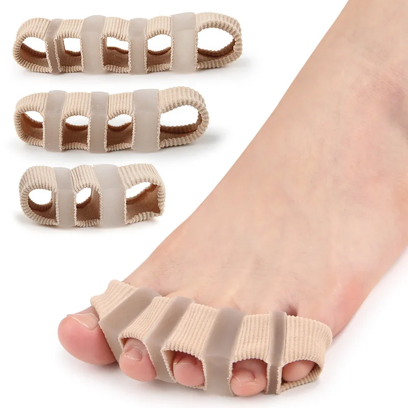 Toe Separators 1Pcs Silicone Toe Separator Hallux Valgus Corrector Spacer Spreader Finger Corrector Thumb Bunion Straightener Foot Care Tool