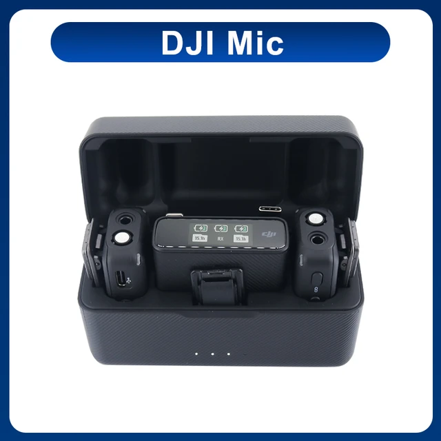 DJI – Microphone sans fil micro, équipement de Studio professionnel  d'enregistrement, portée de Transmission de 250m, accessoires de  photographie à double canal