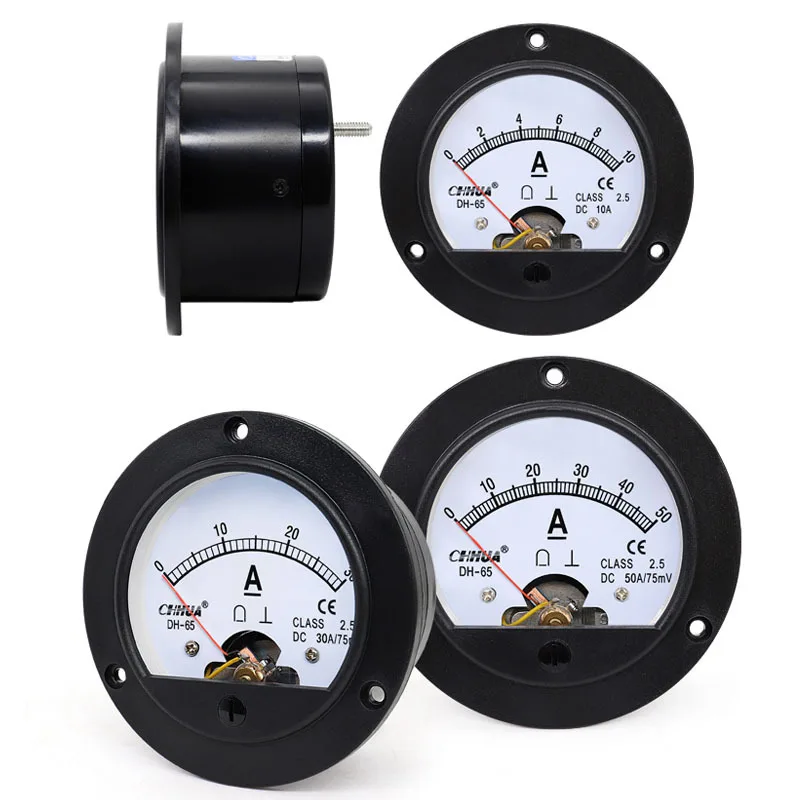 DH-52 DC AC Voltmeter Pointer Meter 5V 10V 15V 20V 25V 30V 50V 75V 100V ...