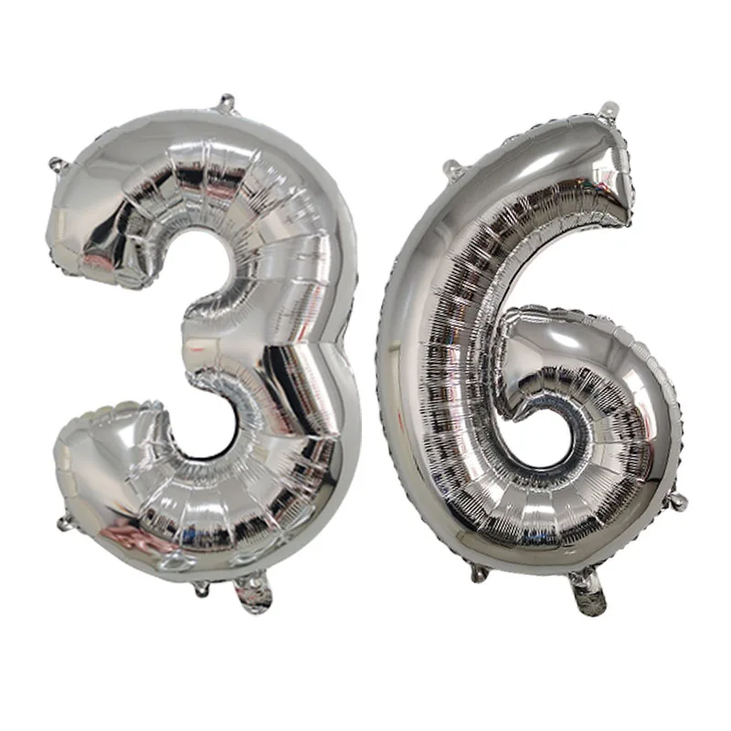 Palloncini Numero 38 Oro 80 Cm Per Compleanno – Set Con Ghirlanda Happy Birthday E Banner Dorato – Decorazione Festa Uomo/Donna