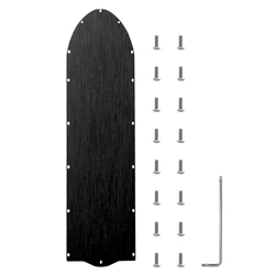 Stainless Steel Battery Bottom Cover for Electric Scooter Chassis Protection (Black)