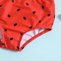 Childrens Beachwear Bikini Set Cute Fruit-Themed Girls Watermelon and Pineapple Swimsuit Kids Halter Top with Matching Bottoms 6