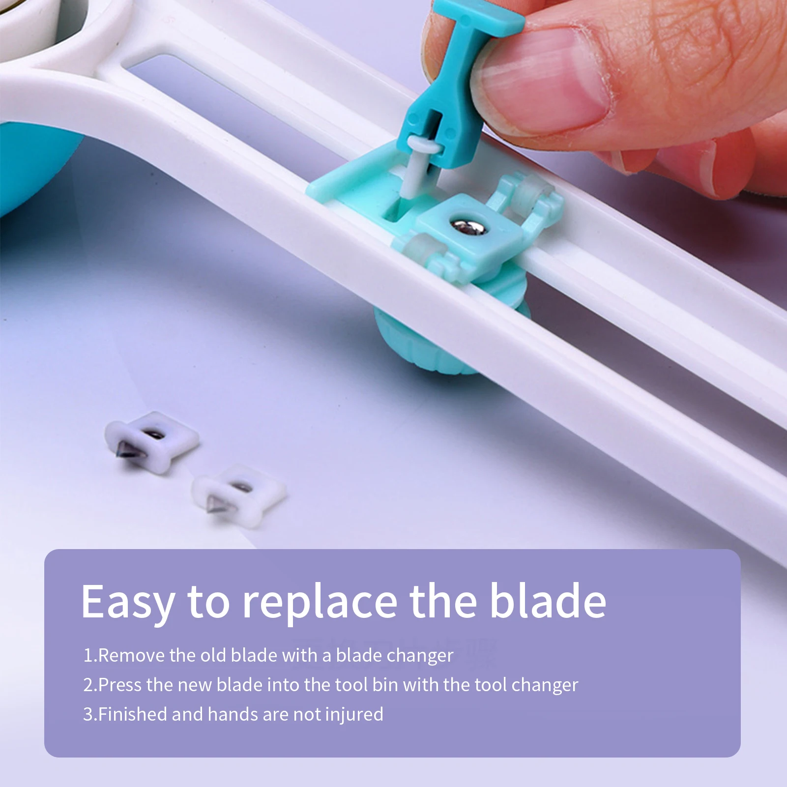 KW-triO Circular Paper Cutter Rotary Circle Cutter Manual Round Cutting Tool Paper Trimmer Scrapbooking Tool Replacement Cutter