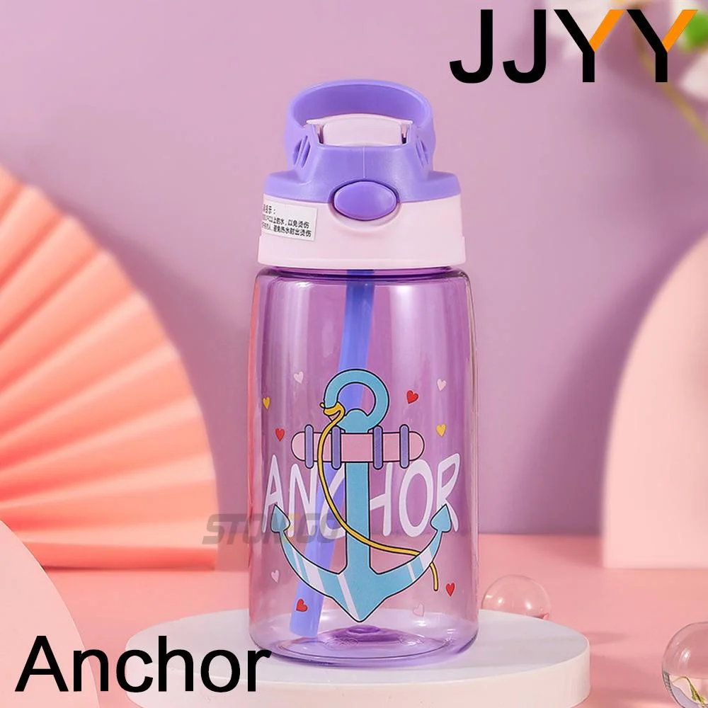 Children'S Water Bottle With Straw And Handle