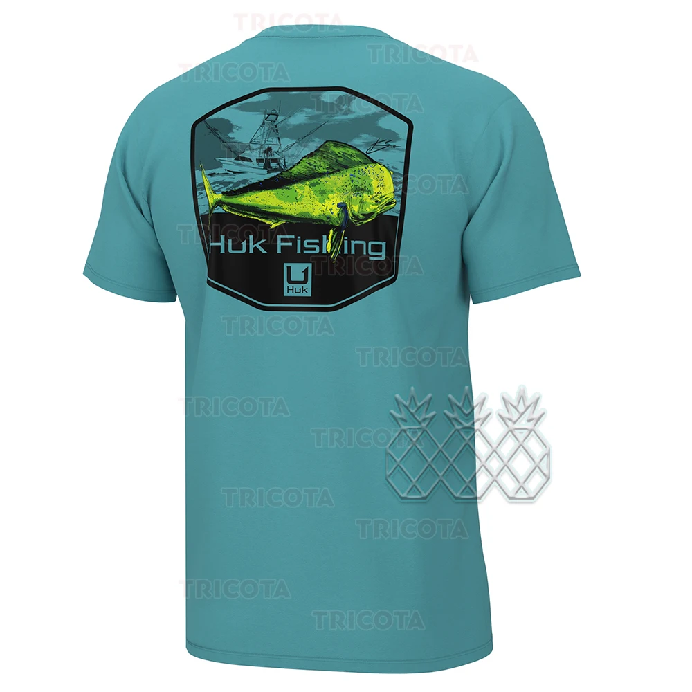 HUK Fishing Shirts Men's Hunting Shirt UPF 50 Lightweight Camo Performance Short  Sleeve Wear Fishing Hiking UV Sun Tees Clothing - AliExpress