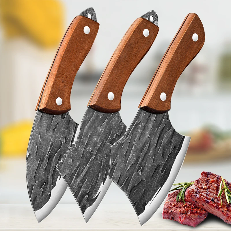 Forged Butcher Knife Kitchen Fish Cleaver Knife Sharp Boning Knife Stainless Steel Chef's Knife Household Kitchen Accessories