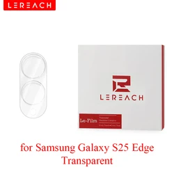 Lereach Tempered Glass Camera Lens Protector with Auto - Adhesive Feature - Two piece (S25 Edge - T)