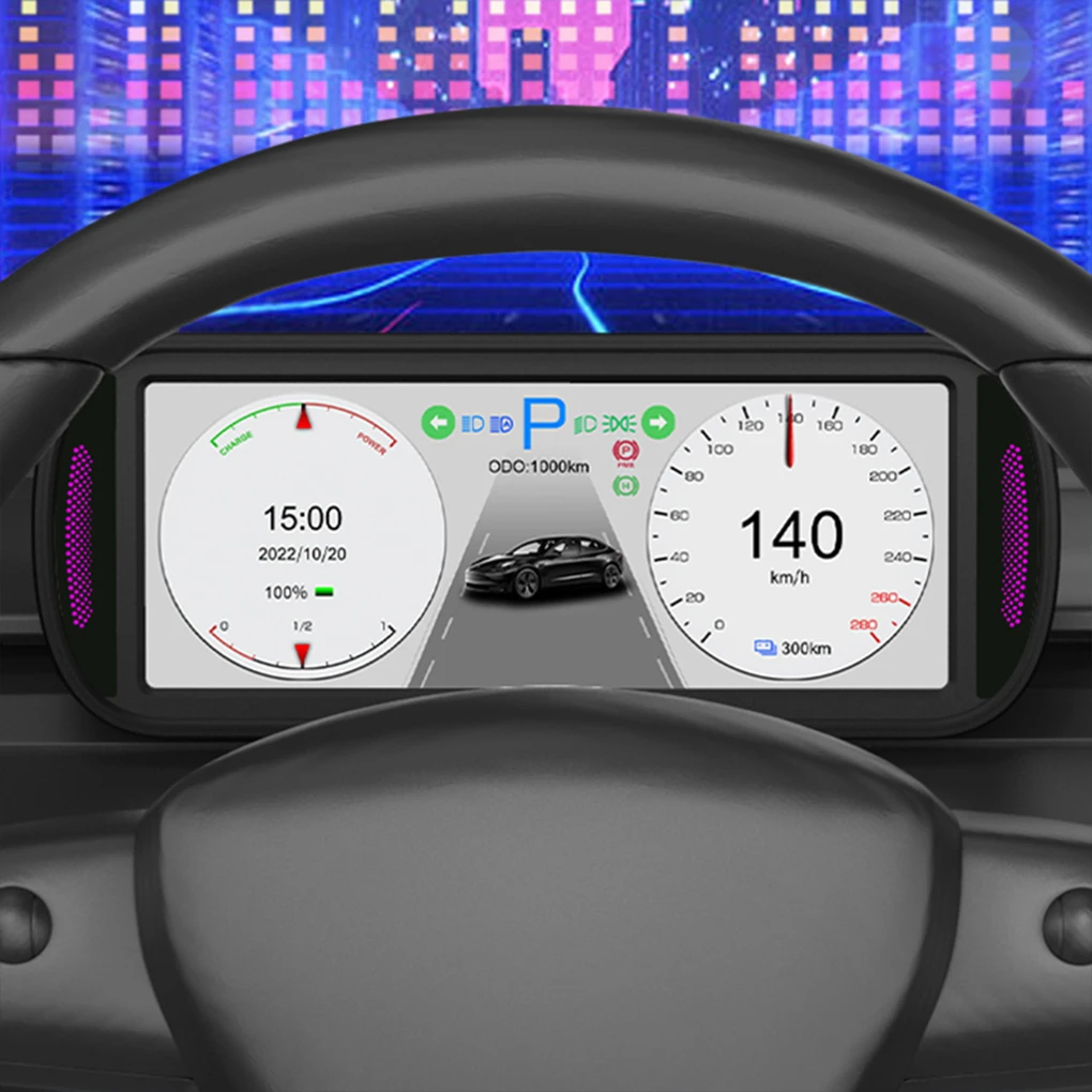 

ABS Car 7inch IPS Screen Head Up Display Model 3 Y Model 3 HUD Dashboard Multimedia Display-Screen