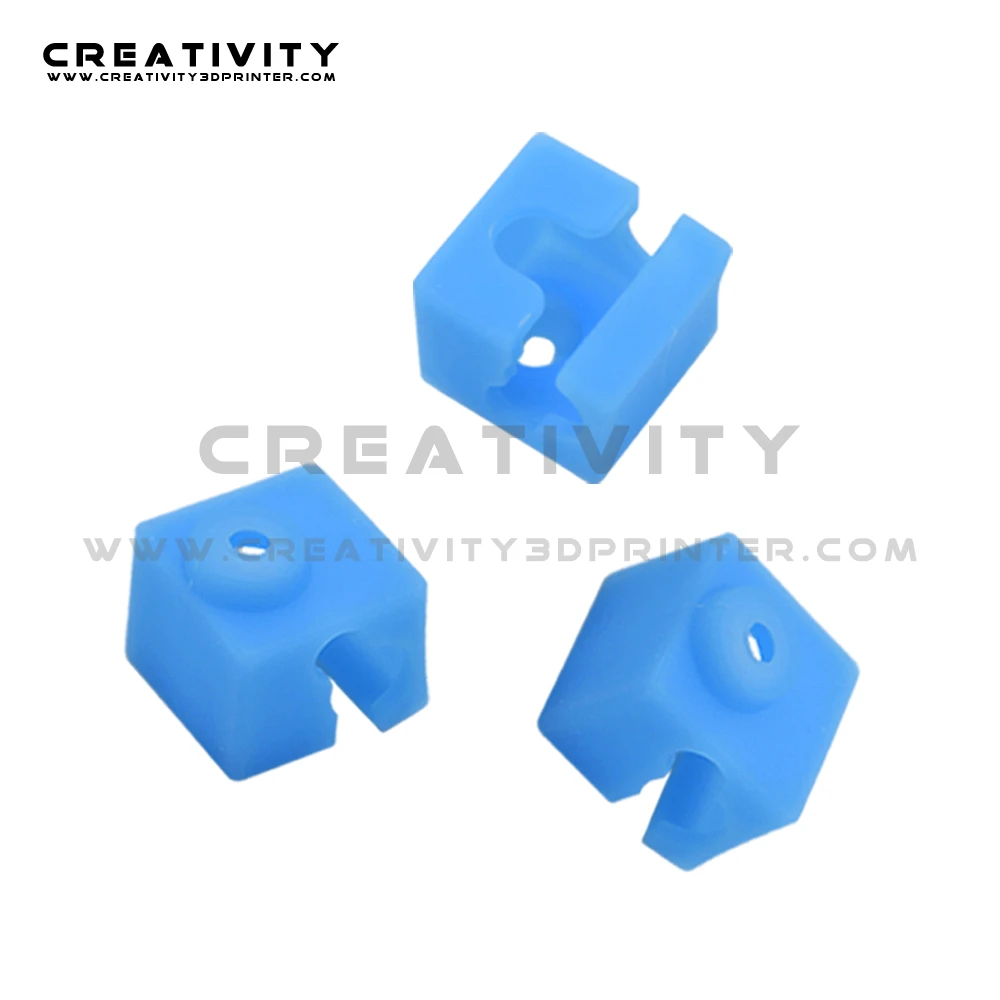3/5pcs E3D V5 Silicone Sock For Original Anycubic I3 Mega/Chiron Hotend Extruder 3D Printer Parts Aluminum Block |