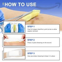 CEEPORT Medical 1x8in 50pcs Xeroform Petrolatum Dressing Non-Adherent Gauze Pad Strip for Wound Care 2
