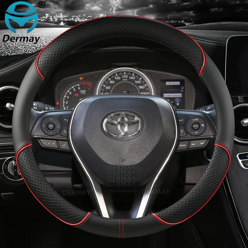 

Для Toyota Rav4 Wildlander RAV4 LE AWD GTQ6440 чехол рулевого колеса автомобиля противоскользящие аксессуары из искусственной кожи Быстрая доставка