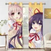 Date a Live Window Curtains  for Living Room Bedrooms 2 pieces Aesthetic Room Decoration 1