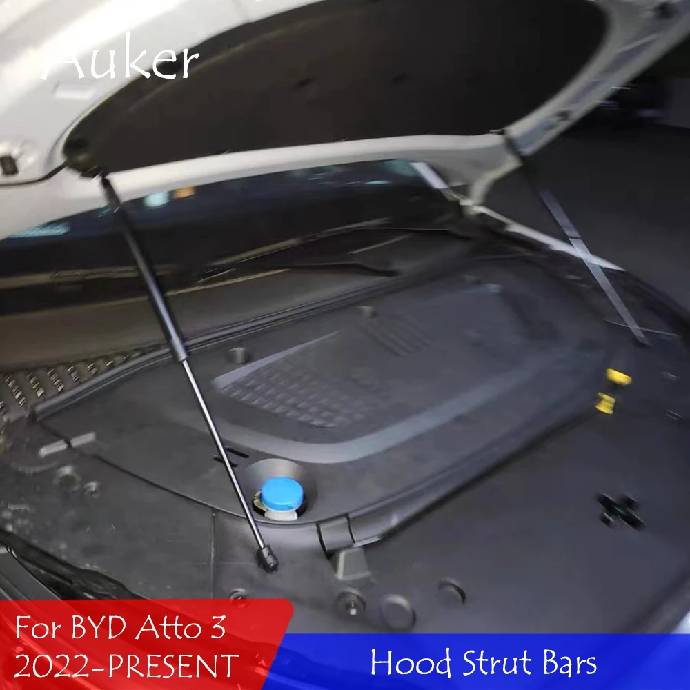 Car Hood Strut Bars Hydraulic Rod for BYD Atto 3 ATTO3 2022 2023 Spring