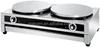 C2R Double Plate Pancake Machine Stainless Steel Gas Commercial Crepe Maker 3