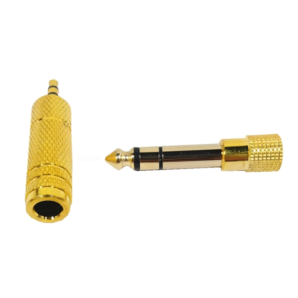 Audio Adapter Set: 6.5mm to 3.5mm and 3.5mm to 6.5mm Converters (2 Pieces), 1/4-Inch to 1/8-Inch Versatility for Enhanced Sound Connection