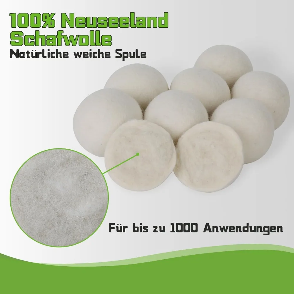 7.5/8cm Wool Dryer Balls Natural Fabric Softener Reusable Antistatic Softener Laundry Ball Home Washing Machine Accessories laundry ball