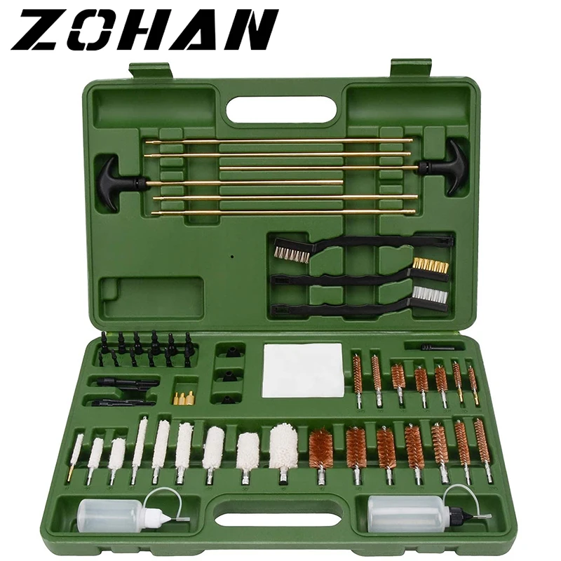 Zohan 34 Pçs Universal Kit De Limpeza Arma Profissional Conjunto De Limpeza Arma Tático