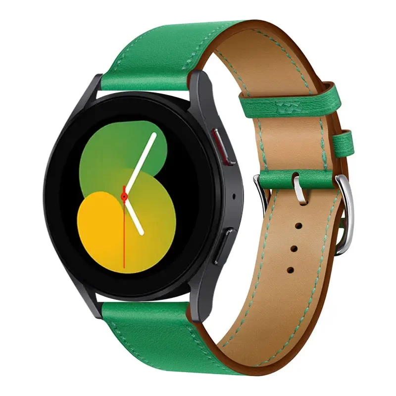 Premium Leather Watch Band Strap - Sporty and Elegant Design, 20-22mm Adjustable Size,