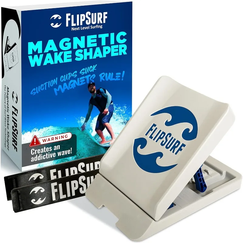 

Wake Shaper for Wakesurfing - Easier Magnetic Attachment Let's You Switch Sides in Seconds | Adjustable Angle Wakeshaper