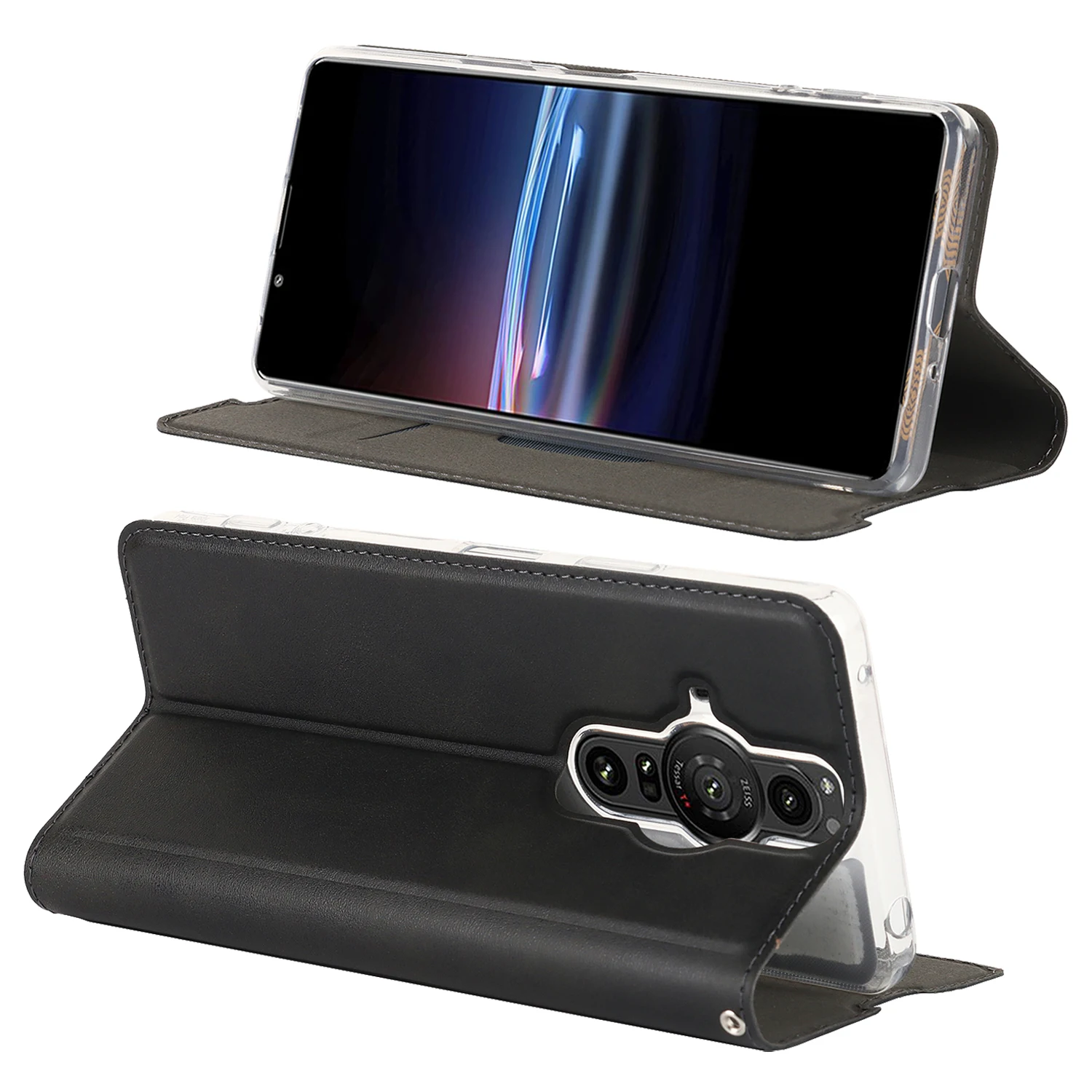 Premium Leather Case for Sony Xperia Pro-I / Sony Pro-i Retro Flip Case Magnetic Adsorption Cover Fundas Coque + 1 Lanyard 5