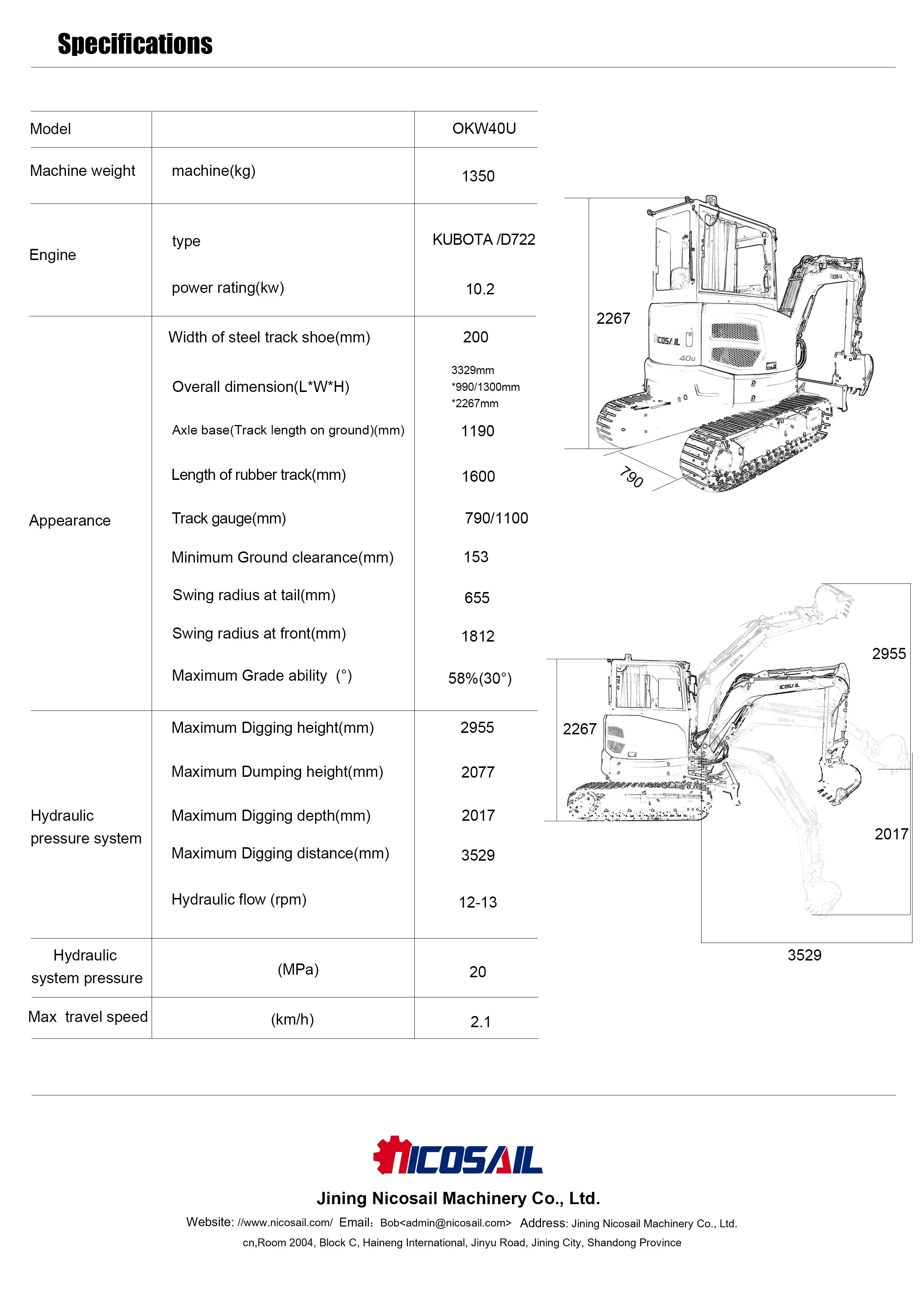 Multifunktionaler 4-Tonnen-Minibagger für den Haushalt, landwirtschaftliche Raupe, kompakter Minibagger, Pelle-Bagger – Detail 6