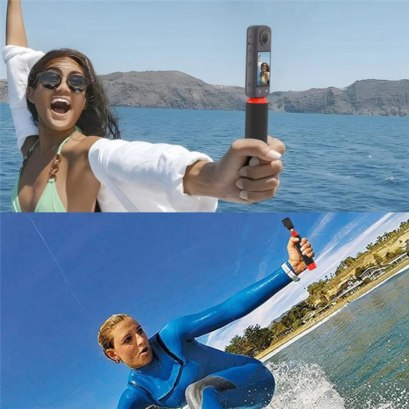 -ABGQ DJI Action 4/3/Insta360 X4/X3/Ace/Ace Pro/Gopro 12/11 스포츠 카메라 플로트 Hnadheld 부력 막대 핸들 액세서리