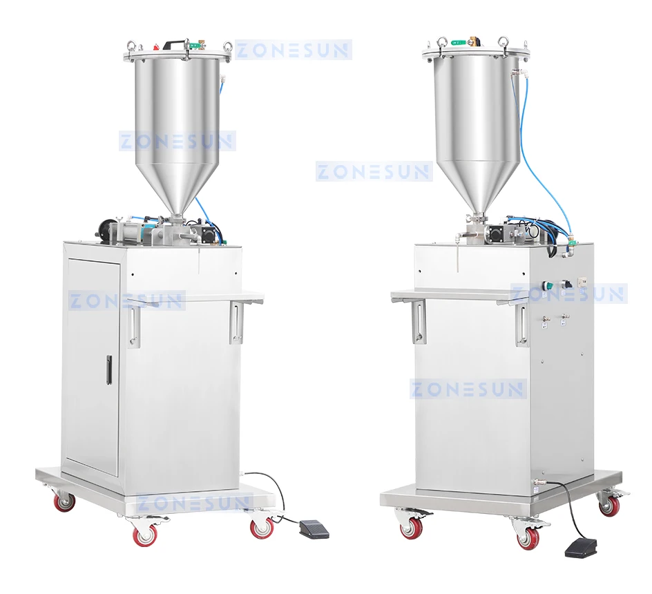 ZONESUN ZS-GTPP1 Semi Automatic Piston Pump Paste Filling Machine